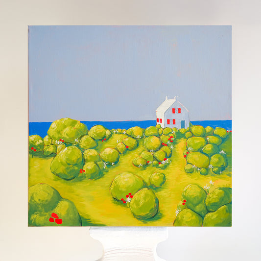 Original "Seaside Cottage" Acrylic on Canvas