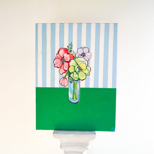 Original "Farmer's Market Florals" Acrylic on Canvas